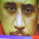Projected photo of George Zimmerman entered as evidence during his murder trial (Pool/Getty Images)